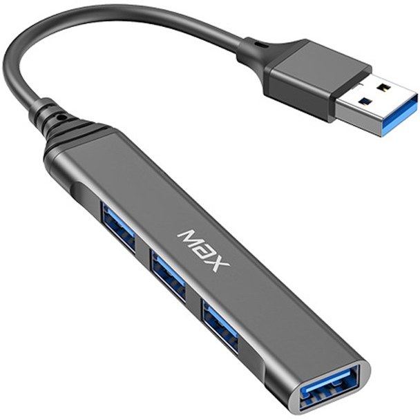 هاب USB مکس MAX مدل V30 | هاب 4 پورت USB 3.0 و USB 2.0 | خرید اقساطی با ارسال سریع