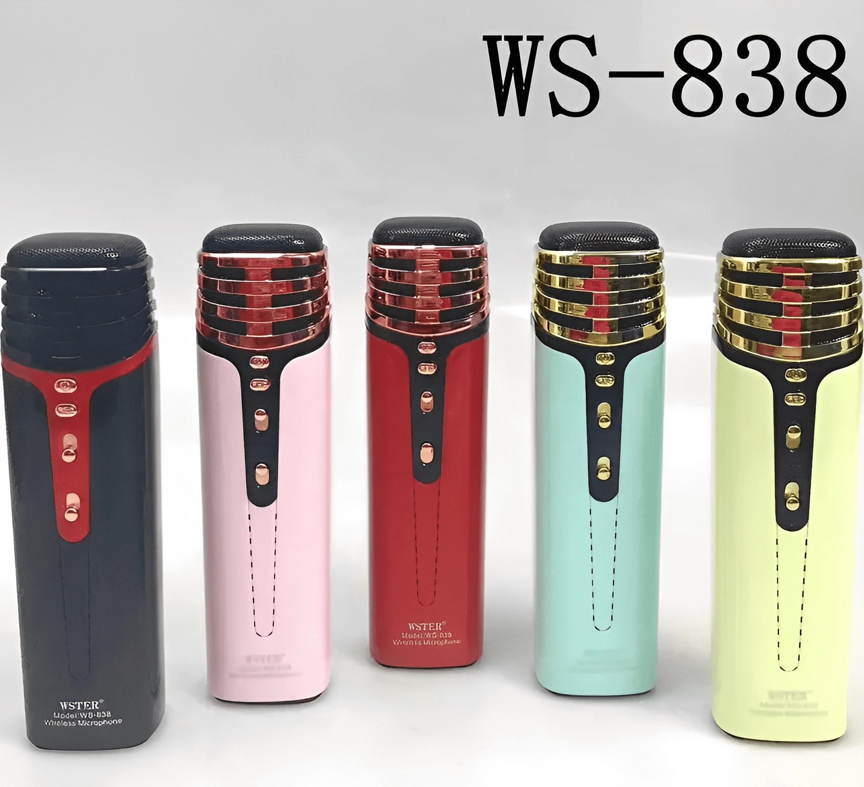 میکروفون اسپیکر WSTER WS-838 اسپیکر بلوتوثی کارائوکه با تغییر صدا خرید اقساطی + ارسال سریع