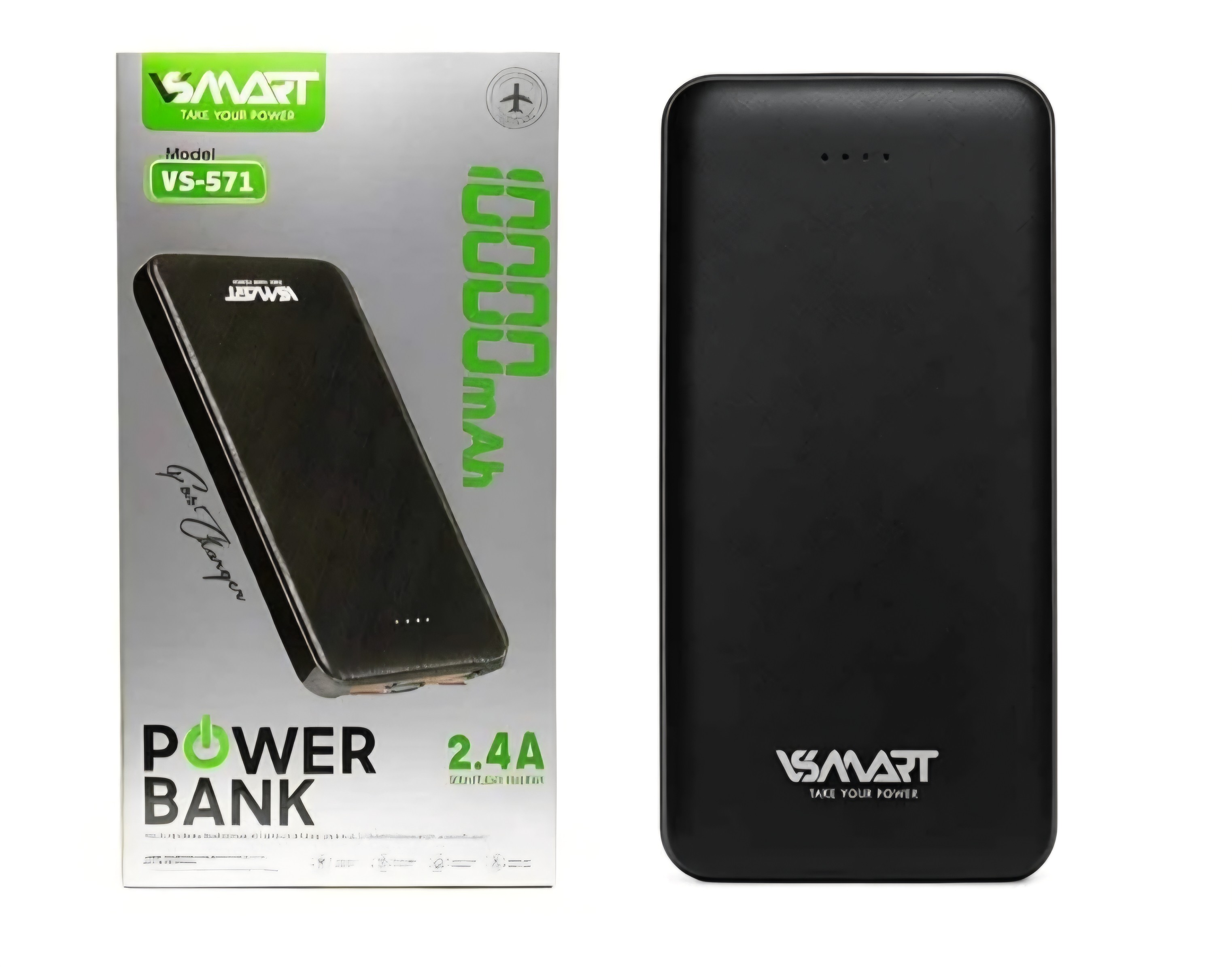 پاوربانک وی اسمارت مدل VS-571 ظرفیت 10000 میلیآمپر ساعت اقساطی + ارسال سریع