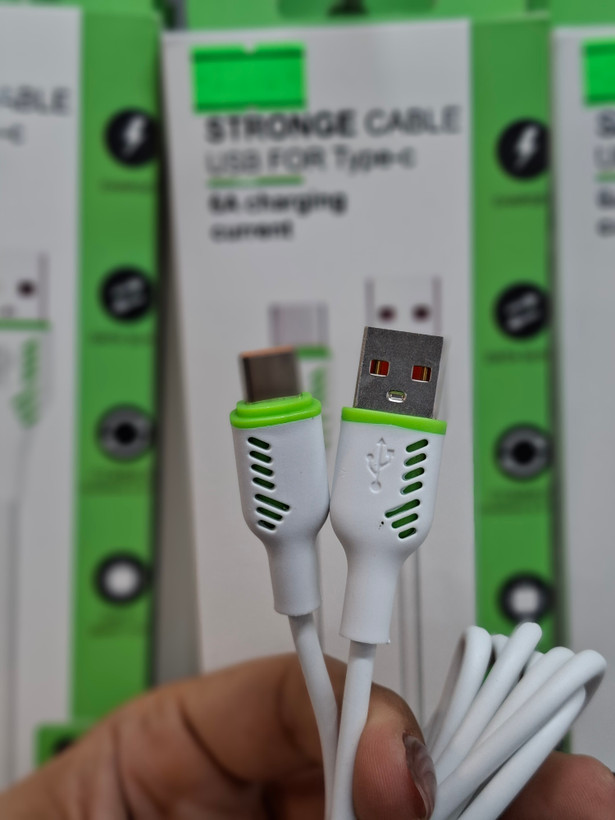 کابل USB به Type-C دو متری فست شارژ 6A | شارژ و انتقال داده