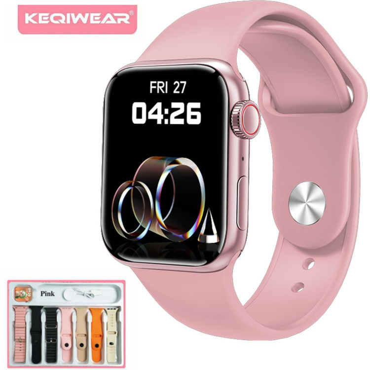 ساعت هوشمند دخترانه KeqiWear KW79 Mini با ۳ بند و ست زیورآلات | اعلان تماس و پیام