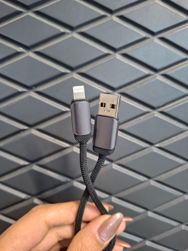 کابل USB به آیفون فست شارژ 5A مدل OR_102 با روکش کنفی و کانکتور فلزی | شارژ سریع و انتقال دیتا |ارسال سریع مشهد |فروش اقساطی