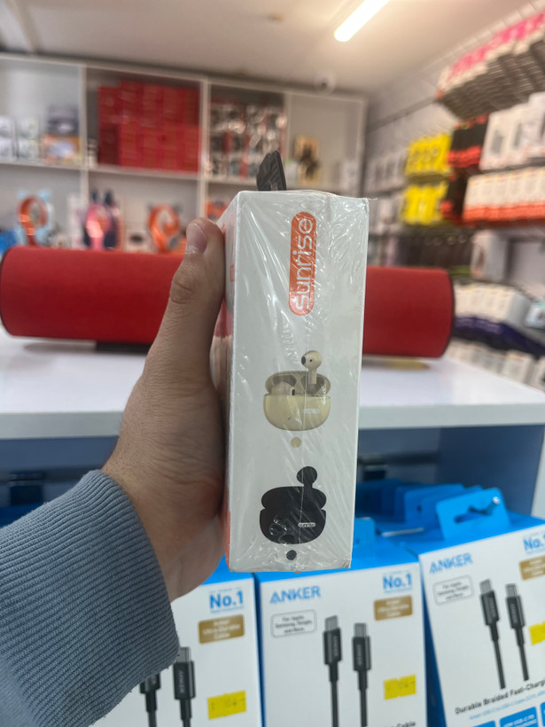 هندزفری بلوتوثی Sunrise TW3 مشکی مدل TWS با کیس شارژ