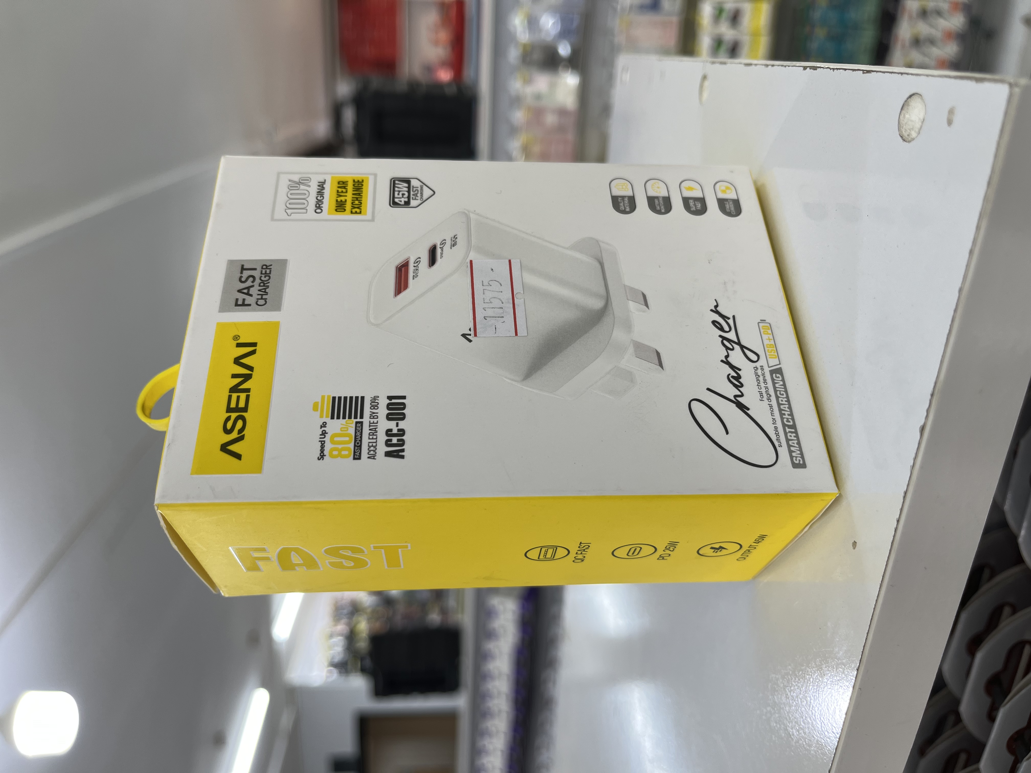 شارژر دیواری فست شارژ آسنای مدل ASENAI ACC001