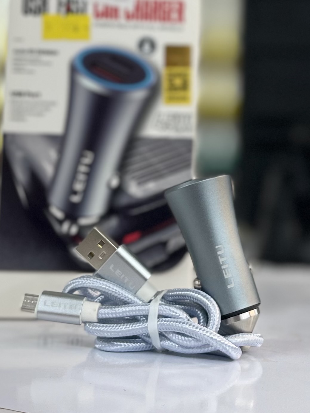 شارژر فندکی لیتو مدل LCC16 دو پورت USB و Type\-C