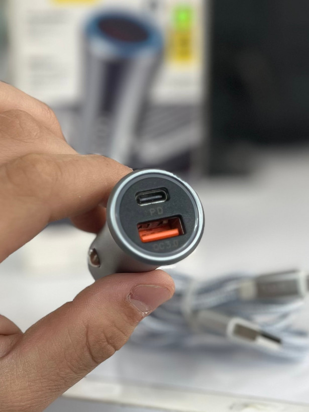 شارژر فندکی لیتو مدل LCC16 دو پورت USB و Type\-C